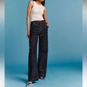 Reformation Wilder Cargo High Rise Wide Leg Jeans